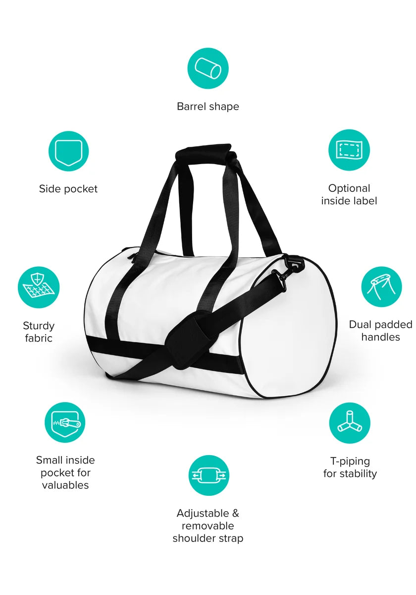 All-over print gym bag